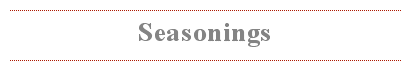 Seasonig
