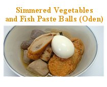 Simmered Vegetables and Fish Paste Balls
