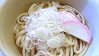 Thick White Noodles with Soy Sauce Soup Thick White Noodles with Soy Sauce Soup