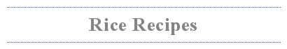 Rice recipes